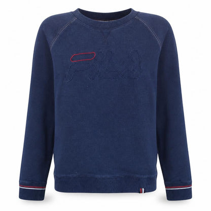 Fila Women's Navy Blue Logo Pullover Sweatshirt M