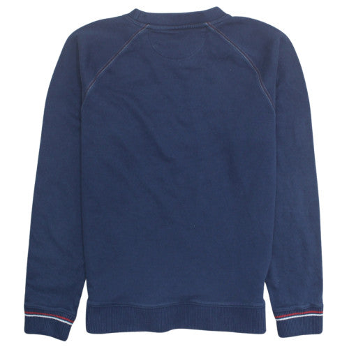 FILA Women's Navy Blue Logo Pullover Sweatshirt M