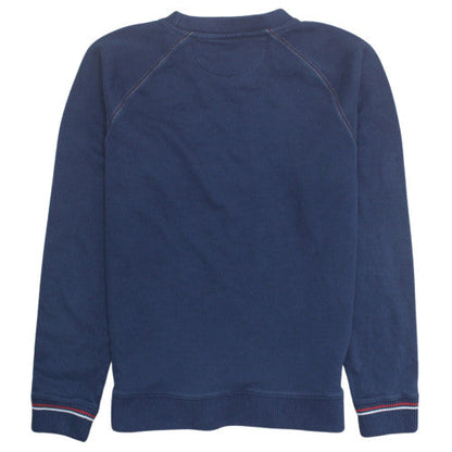 FILA Women's Navy Blue Logo Pullover Sweatshirt M