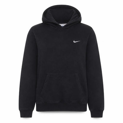 Nike Women Black L Pullover Hoodie Cotton Blend Fleece
