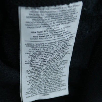 Nike Women Black L Pullover Hoodie Cotton Blend Fleece