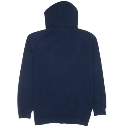 Adidas Men's Blue Pullover Hoodie L Logo Fleece Sweatshirt