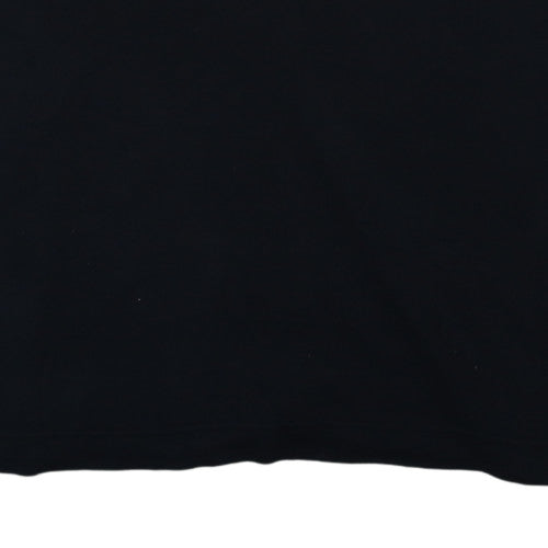 Nautica Men Black 2XLT Classic Cotton Short Sleeve Polo Shirt