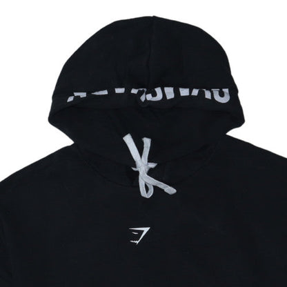 Gymshark Men’s Black Pullover Hoodie L Regular Fit Fleece Sportswear