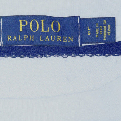 Polo Ralph Lauren Men's White Striped Long Sleeve Crew Sweatshirt L