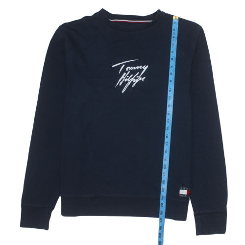 Tommy Hilfiger Men's Blue Logo Pullover Sweatshirt L Regular