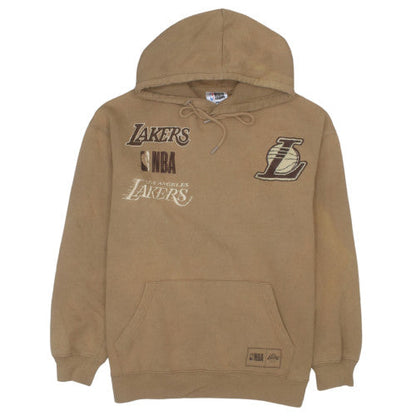 NBA Men’s Brown Los Angeles Lakers Pullover Hoodie Size S Embroidered