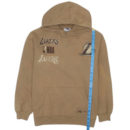 NBA Men’s Brown Los Angeles Lakers Pullover Hoodie Size S Embroidered