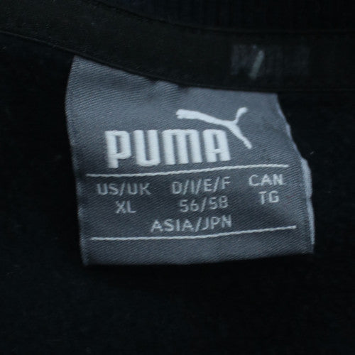 Puma Men’s Black XL Crew Neck Logo Pullover Sweatshirt