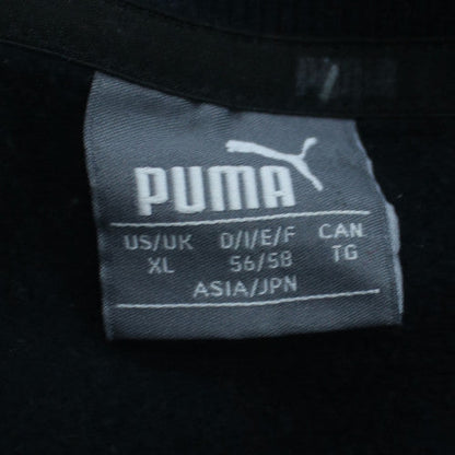 Puma Men’s Black XL Crew Neck Logo Pullover Sweatshirt
