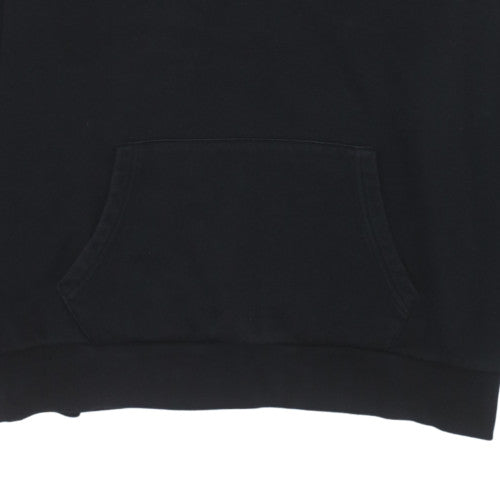 Adidas Women Black Hoodie UK 18 Relaxed Fit Pullover Sweatshirt