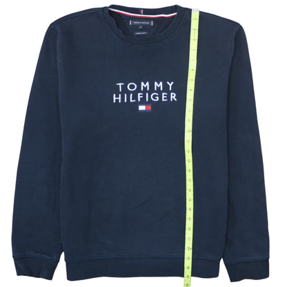 Tommy Hilfiger Men's Blue XL Crew Neck Cotton Sweatshirt