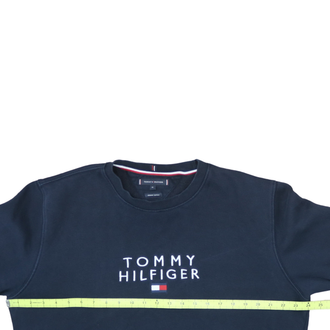 Tommy Hilfiger Men's Blue XL Crew Neck Cotton Sweatshirt