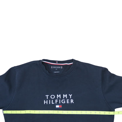 Tommy Hilfiger Men's Blue XL Crew Neck Cotton Sweatshirt