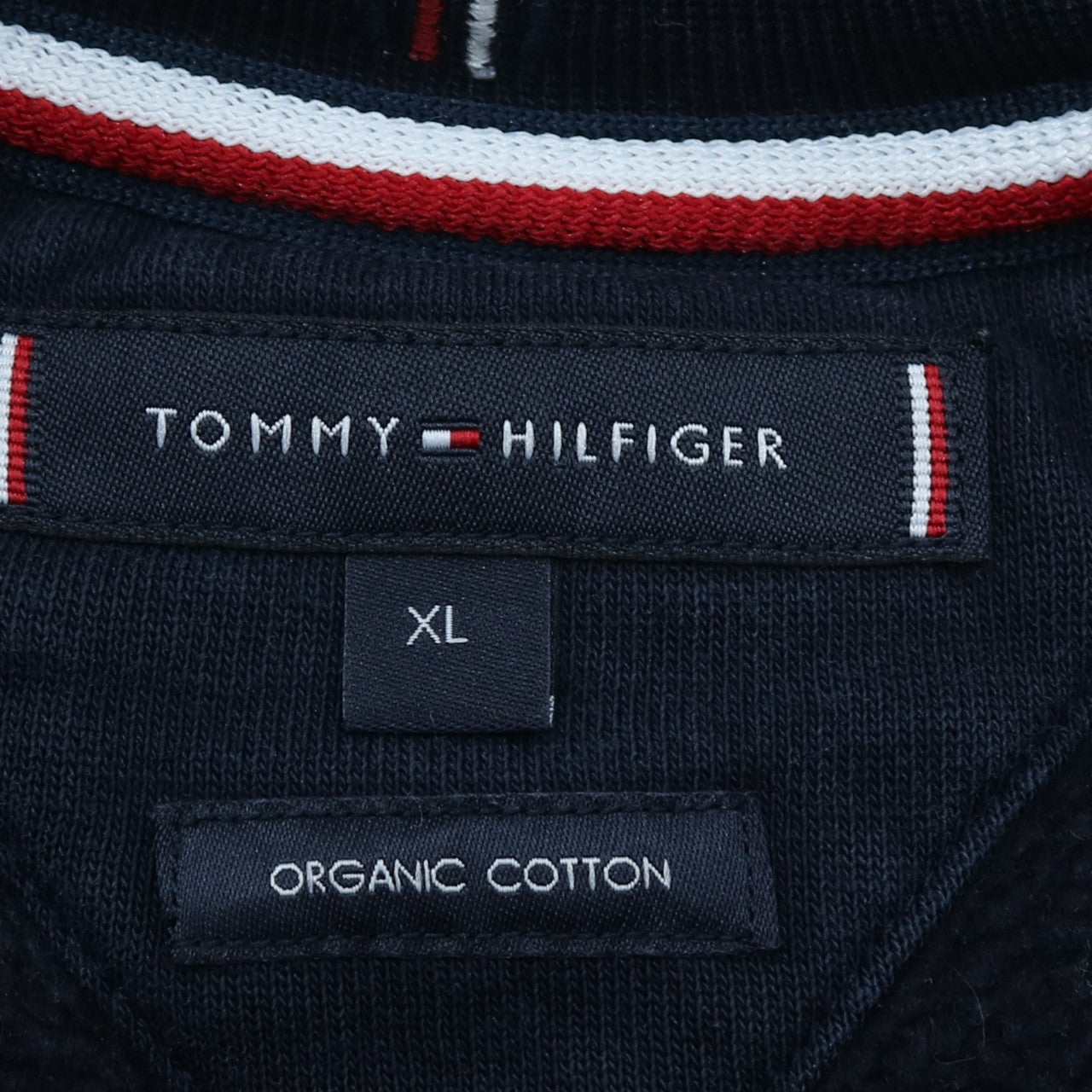 Tommy Hilfiger Men's Blue XL Crew Neck Cotton Sweatshirt