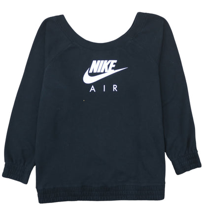 Nike Air Women's Black 1X Pullover Sweatshirt with Logo