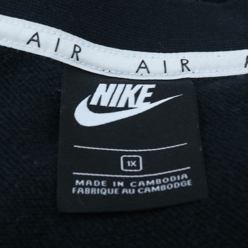 Nike Air Women's Black 1X Pullover Sweatshirt with Logo