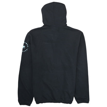 Fila Womens Black Pullover Hoodie L Cotton Blend Sweatshirt