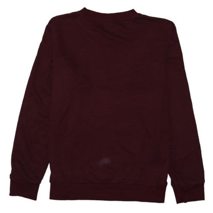 Umbro Men's Burgundy Crew Neck Sweatshirt L Logo Graphic Pullover