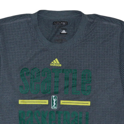 Adidas Mens Grey Aeroknit XLT Seattle Basketball T-Shirt