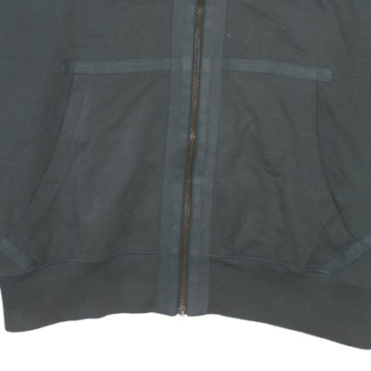 Napapijri Men's Green 3XL Full Zip Embroidered Sweatshirt