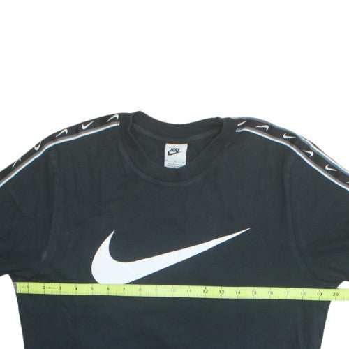Nike Men's Black Crew Neck Short Sleeve Cotton T-Shirt Size M