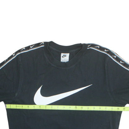 Nike Men's Black Crew Neck Short Sleeve Cotton T-Shirt Size M