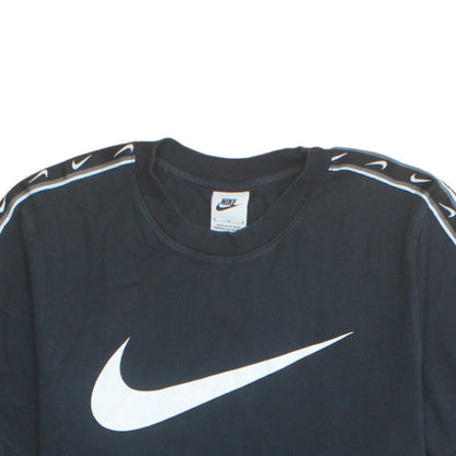 Nike Men's Black Crew Neck Short Sleeve Cotton T-Shirt Size M