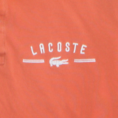 Lacoste Mens Orange Regular Fit Polo Shirt Size M