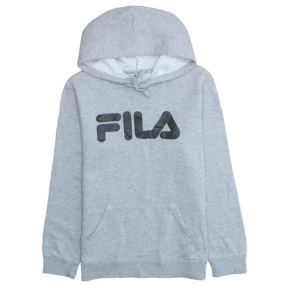 FILA Mens Grey Pullover Hoodie M Regular Fit Sports Style