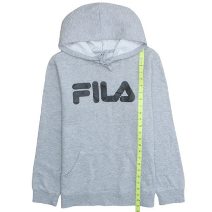 FILA Mens Grey Pullover Hoodie M Regular Fit Sports Style