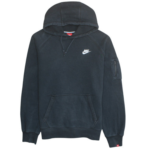 Nike Men's Black M Pullover Hoodie Fleece Logo Sweatshirt
