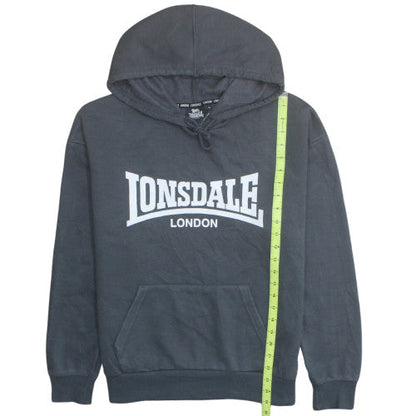 Lonsdale London Women's Black Size 14 Pullover Hoodie Sweatshirt