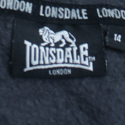 Lonsdale London Women's Black Size 14 Pullover Hoodie Sweatshirt