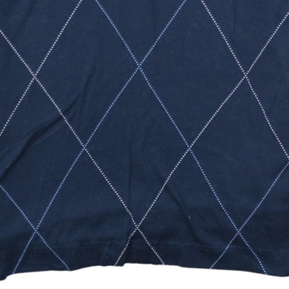 Nautica Men's Blue Argyle Cotton Polo Shirt Size XL