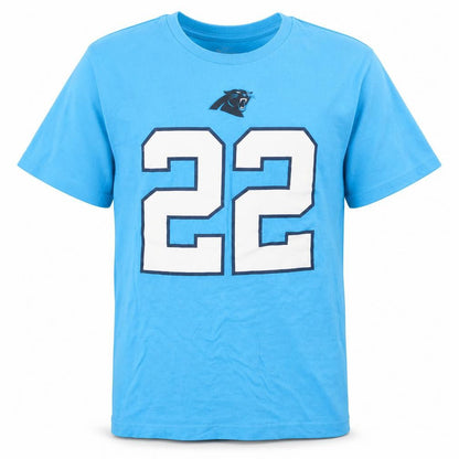Nike Men's Blue Carolina Panthers #22 Sports T-Shirt XL Crew Neck