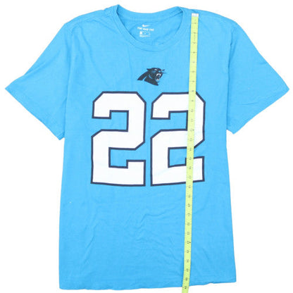 Nike Men's Blue Carolina Panthers #22 Sports T-Shirt XL Crew Neck