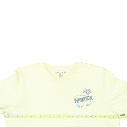 Nautica Men's Yellow 2XL Graphic Beach Nautical Cotton T-Shirt