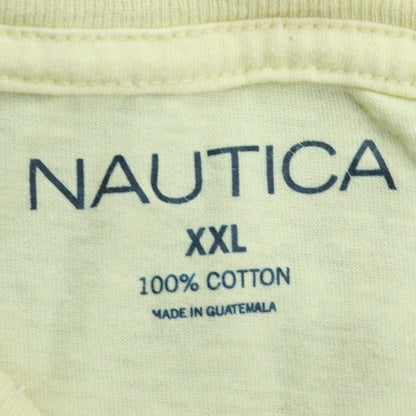Nautica Men's Yellow 2XL Graphic Beach Nautical Cotton T-Shirt