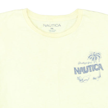 Nautica Men's Yellow 2XL Graphic Beach Nautical Cotton T-Shirt