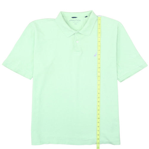 Nautica Men's Green 2XL Cotton Short Sleeve Polo Shirt