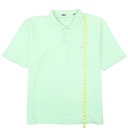 Nautica Men's Green 2XL Cotton Short Sleeve Polo Shirt