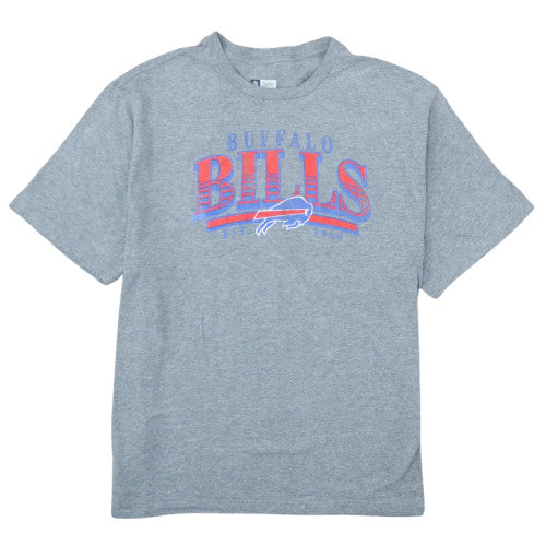 NFL Team Apparel Mens Grey Buffalo Bills 2XL Graphic T-Shirt