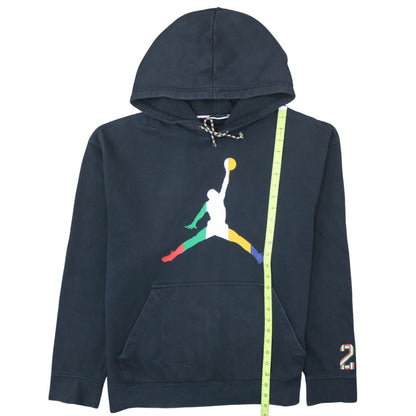 Jordan Men's Black Pullover Hoodie L Logo Graphic Sportswear