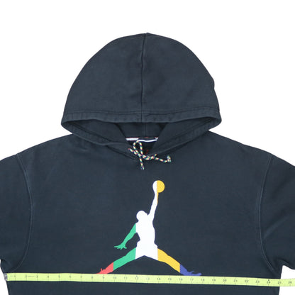 Jordan Men's Black Pullover Hoodie L Logo Graphic Sportswear