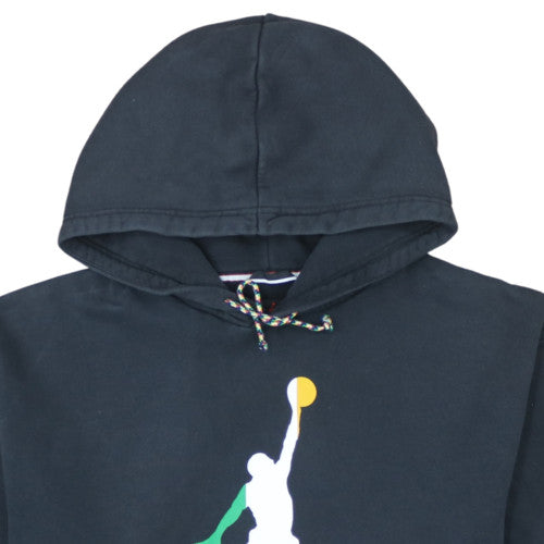 Jordan Men's Black Pullover Hoodie L Logo Graphic Sportswear