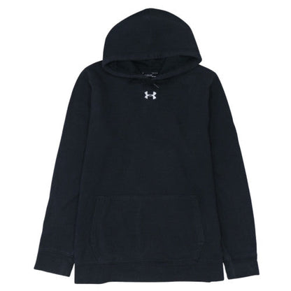 Under Armour Womens Black Pullover Hoodie Size L Loose Fit ColdGear