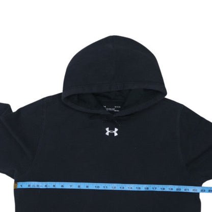 Under Armour Womens Black Pullover Hoodie Size L Loose Fit ColdGear