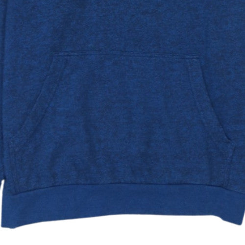 DC Mens Blue Pullover Hoodie M Graphic Logo Regular Fit Fleece