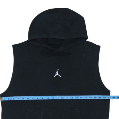 Jordan Men's Black Sleeveless Pullover Hoodie Size L Sports Style
